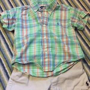 18M boys Ralph Lauren summer outfit.
