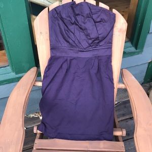 🌙 ANTHROPOLOGIE - Strapless Plum Dress