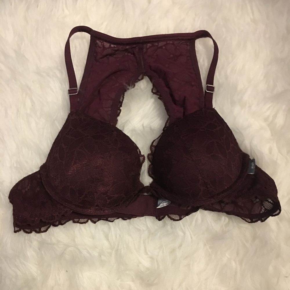 Maroon aerie bra