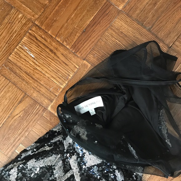 SEXY!! DRESS THE POPULATION sequin minidress - Picture 3 of 3