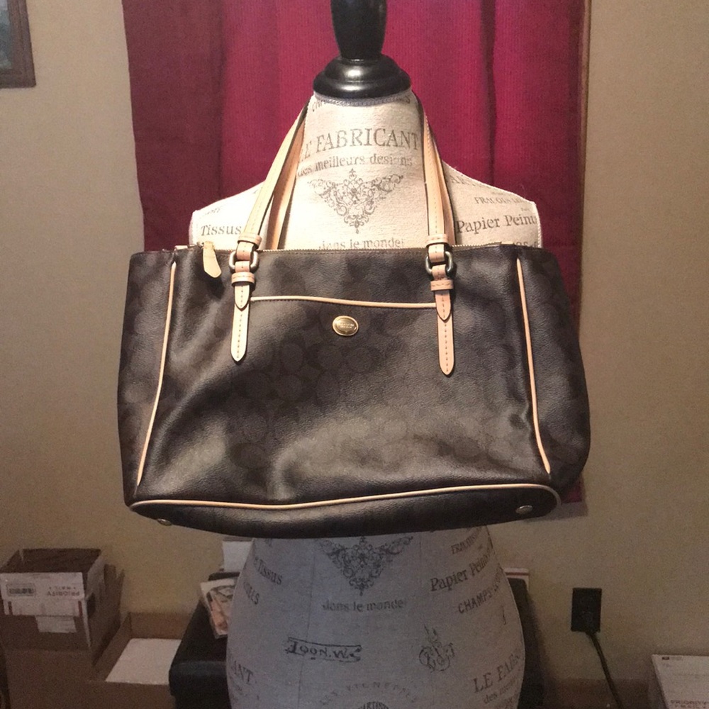 Coach Signature Jordan Double-Zip Carryall