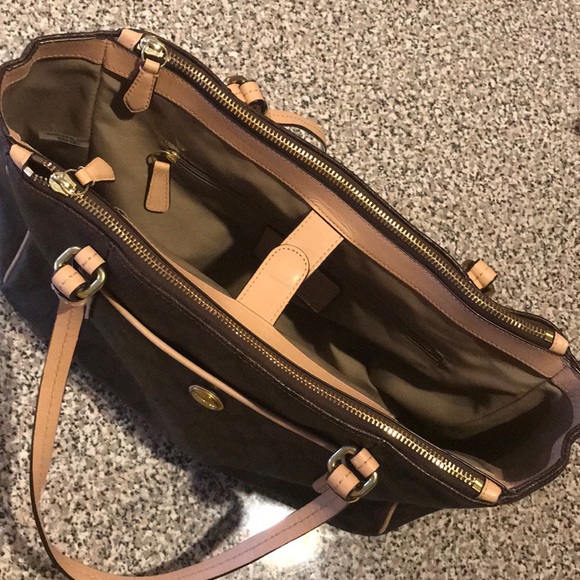 Coach Signature Jordan Double-Zip Carryall - Picture 6 of 6