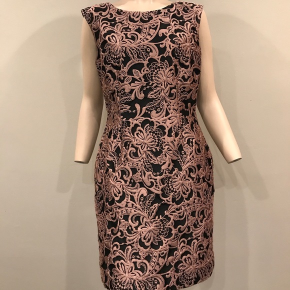 Tahiti Black and Rose Gold Dress - Picture 1 of 2
