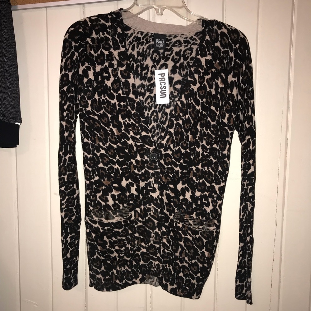 PACSUN leopard sweater bnwt