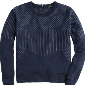 J.Crew Pinstripe Sweatshirt