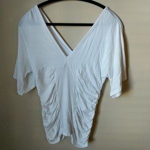 V cut white top