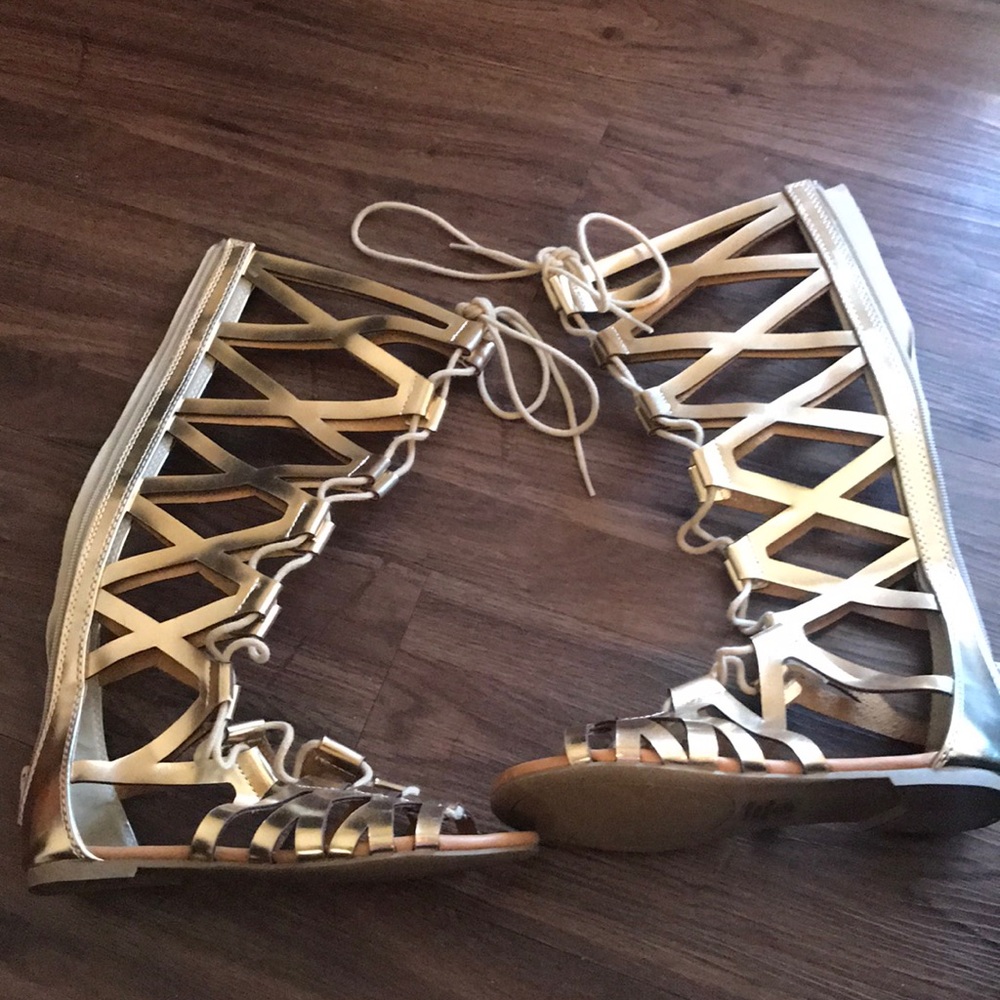 Gold sandals