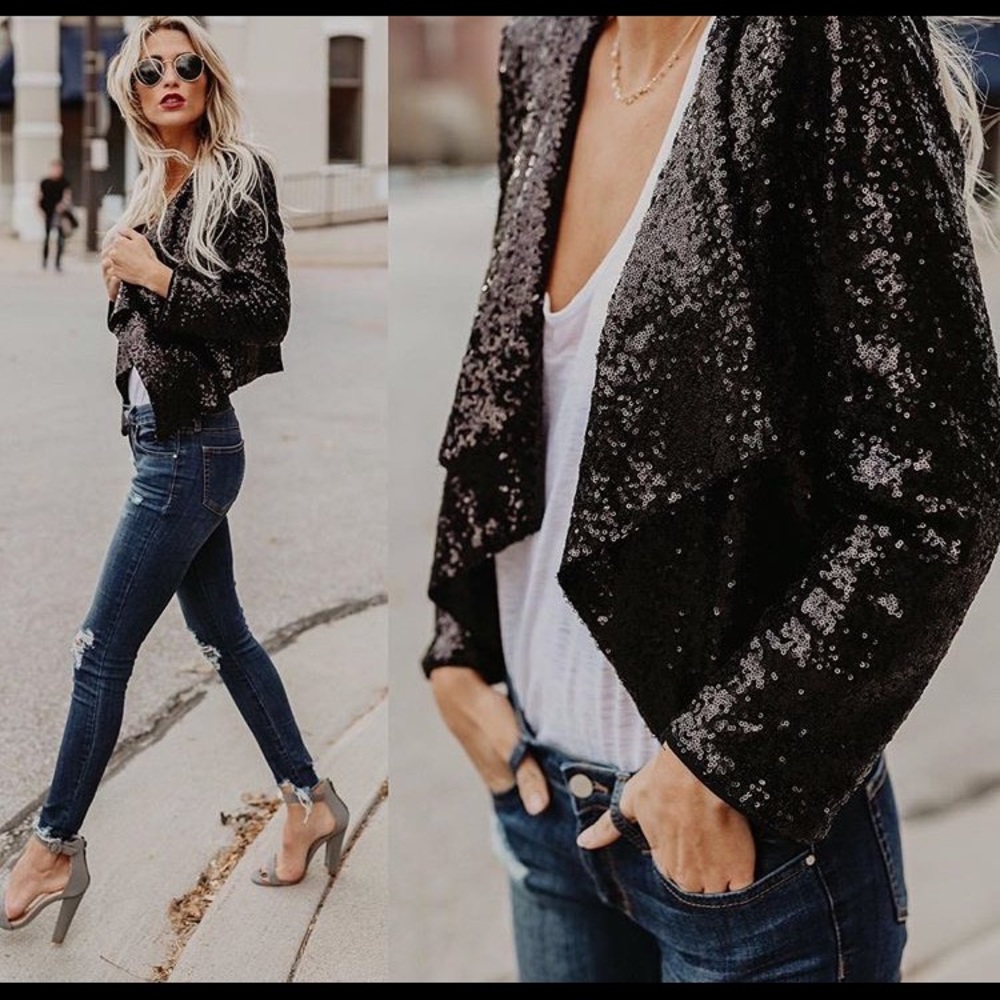 Vici Collection Sequin Blazer