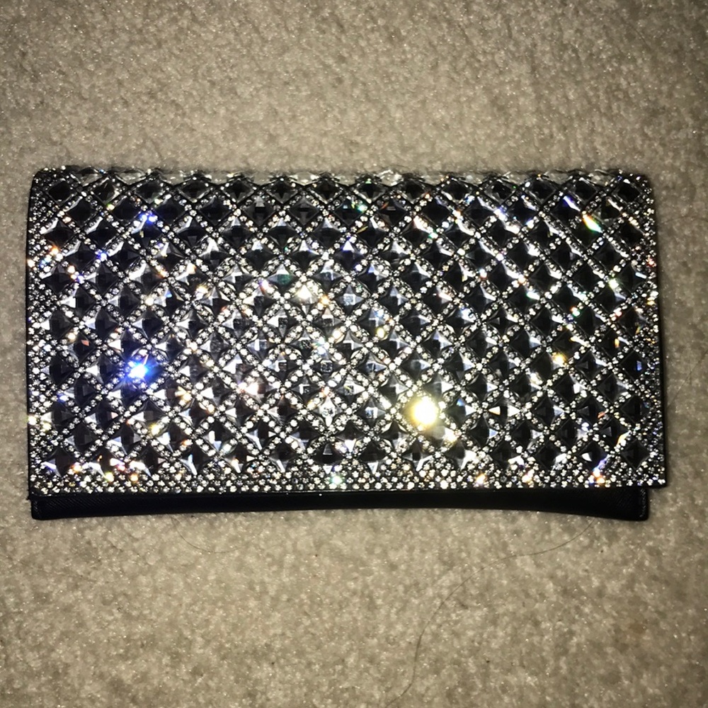 Black Rhinestone Clutch - Picture 2 of 5