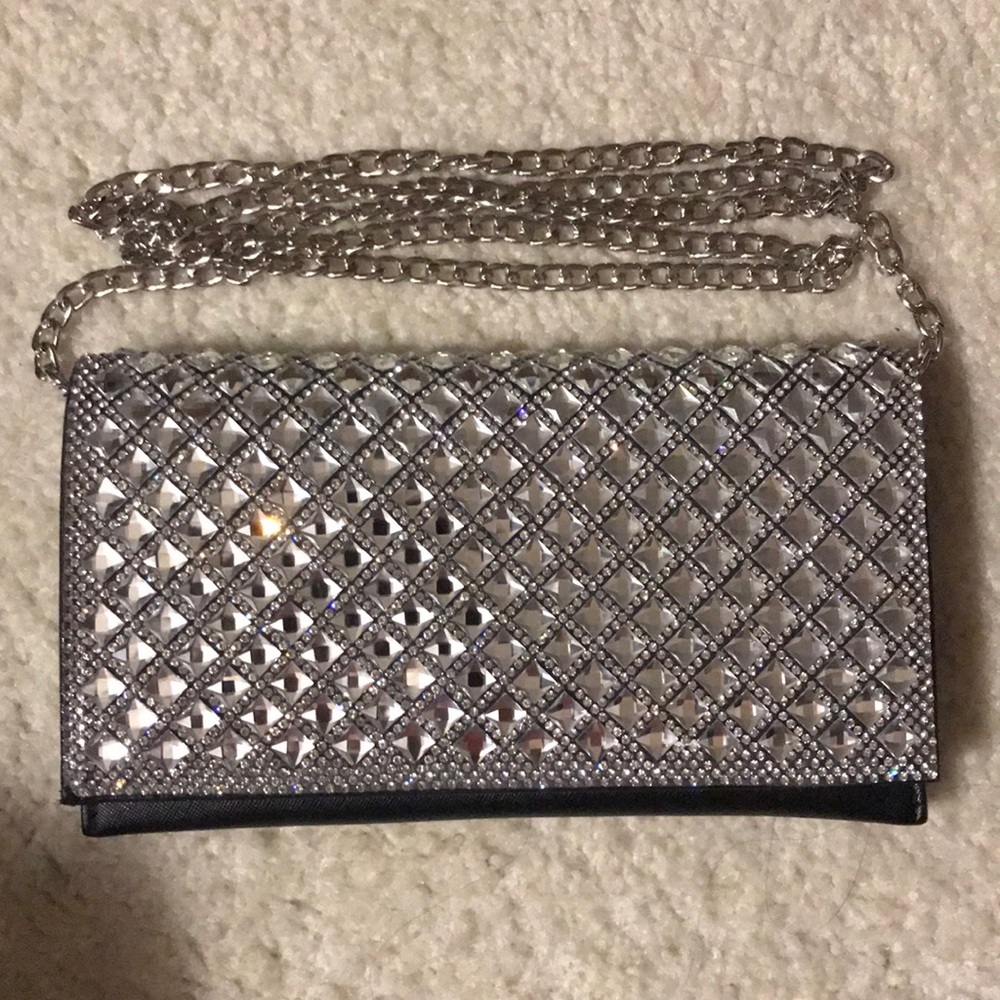 Black Rhinestone Clutch