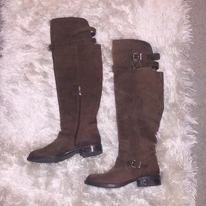 Sam Edelman brown suede over the knee boots