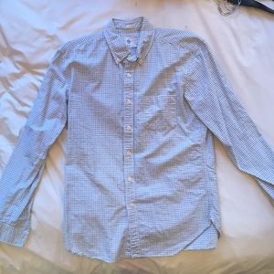J. Crew Tailored Oxford (Green/Blue Check)