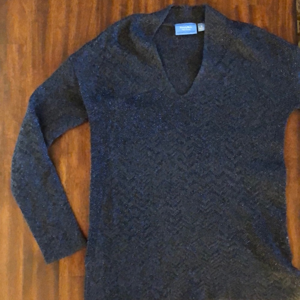⚡️2 for 15⚡️ Woven Blue and Silver Sweater