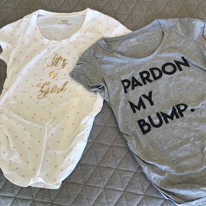 2 Motherhood Maternity T-Shirts