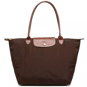 Longchamp Le Pliage Large Tote Chocolate