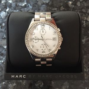 Marc Jacobs silver stainless steel watch