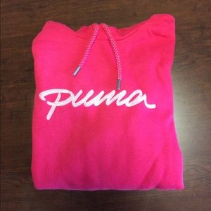 Pink puma hoodie