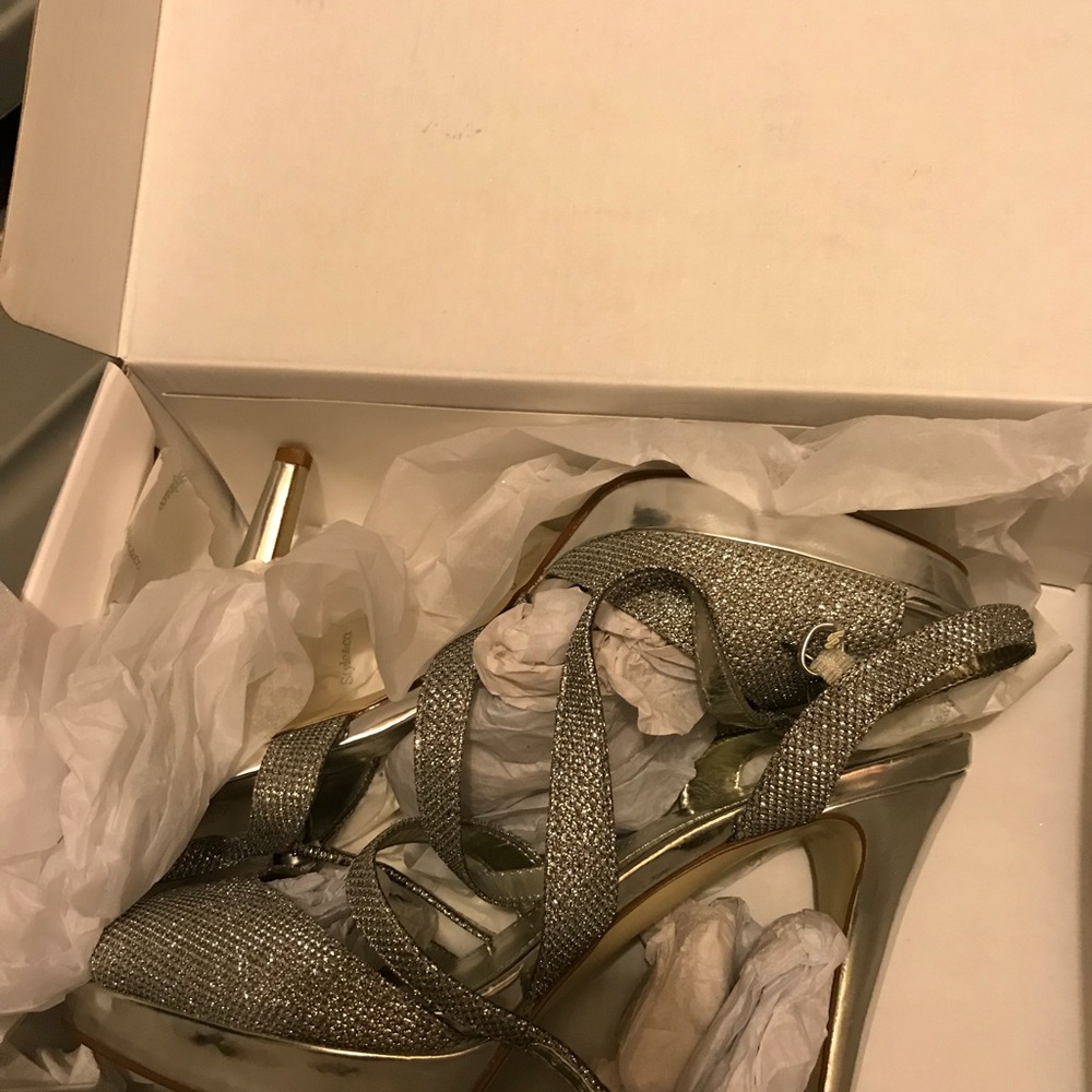 Silver heels
