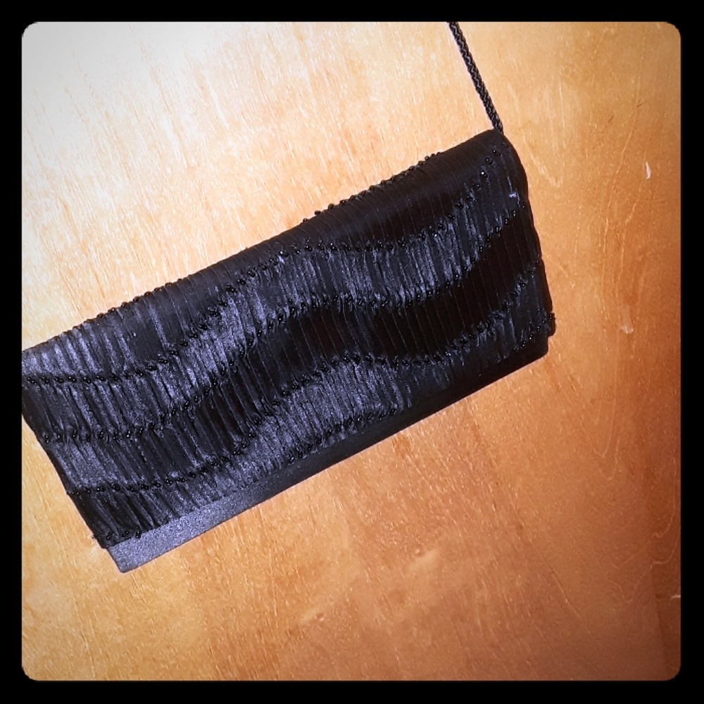 A black over shoulder bag