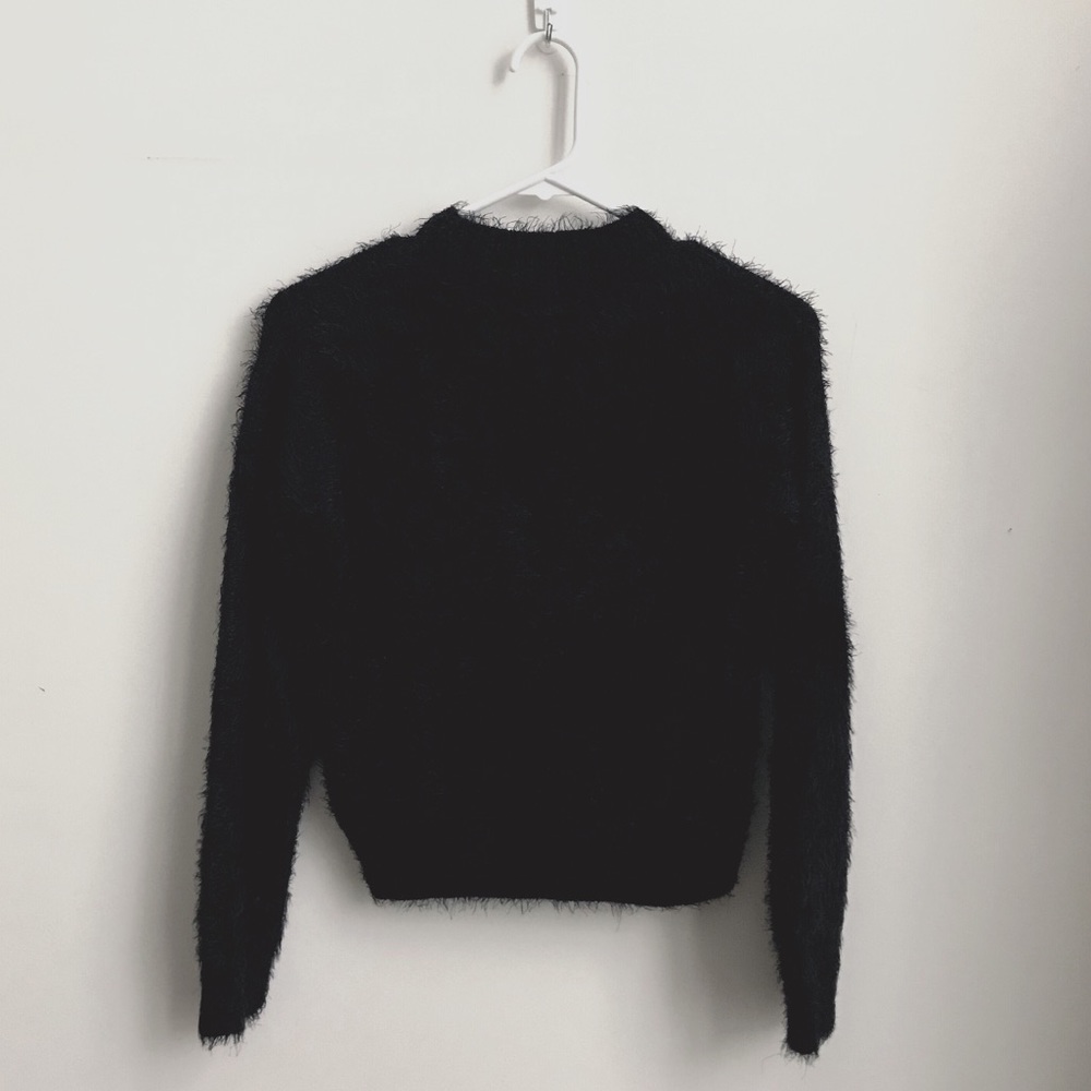 Fuzzy black sweater