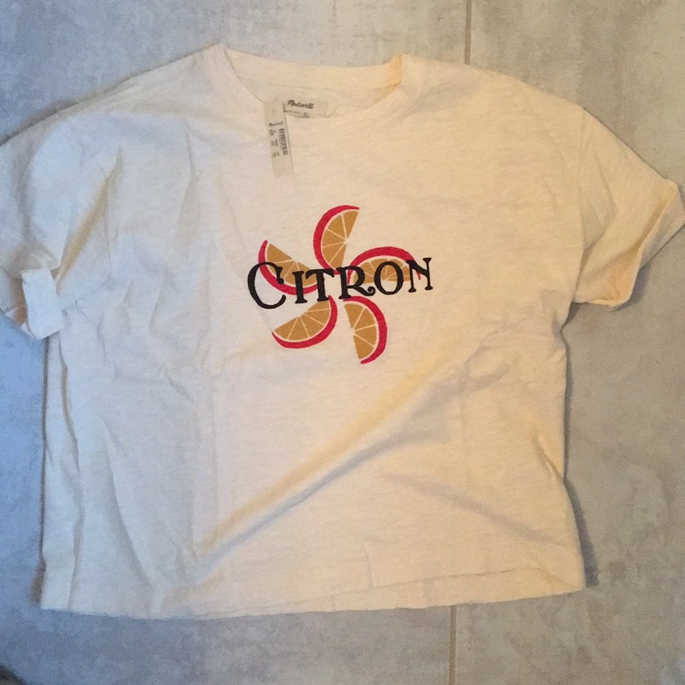 Madewell crop top tshirt