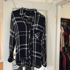 Rails plaid button down
