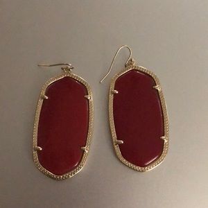 Red and gold Kendra Scott earrings