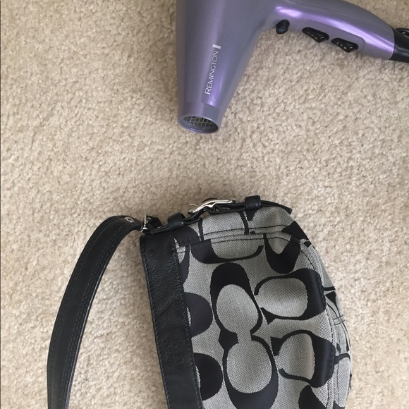 Black and grey Coach purse - Picture 2 of 5