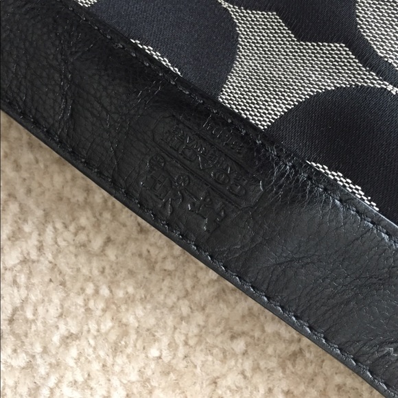 Black and grey Coach purse - Picture 3 of 5