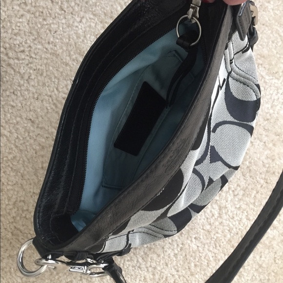 Black and grey Coach purse - Picture 4 of 5