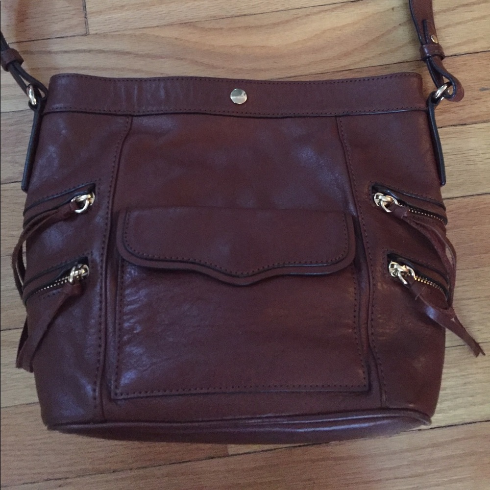 Rebecca Minkoff Brown leather bucket bag