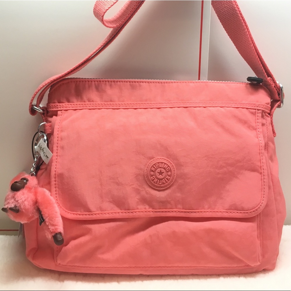 Kipling Aisling shoulder/Crossbody Pink Sorbet NEW