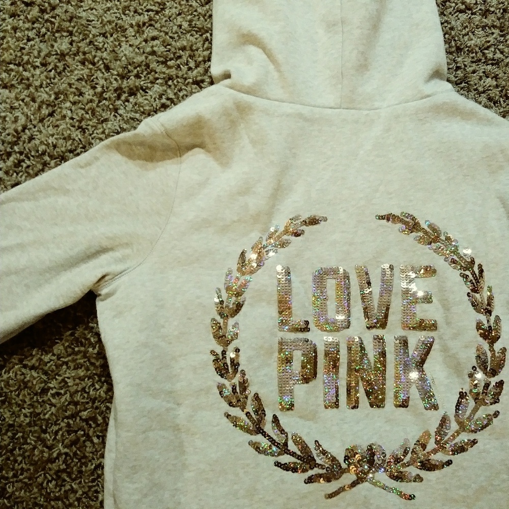**DISCOUNTED!!**EUC Victorias Secret PINK zip-up