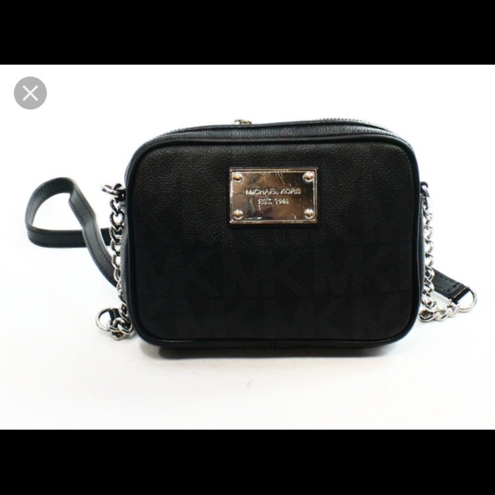 Michael Kors Authentic Black Leather Crossbody