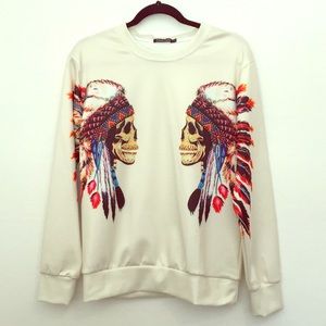 Indian Skull Sweatshirt
