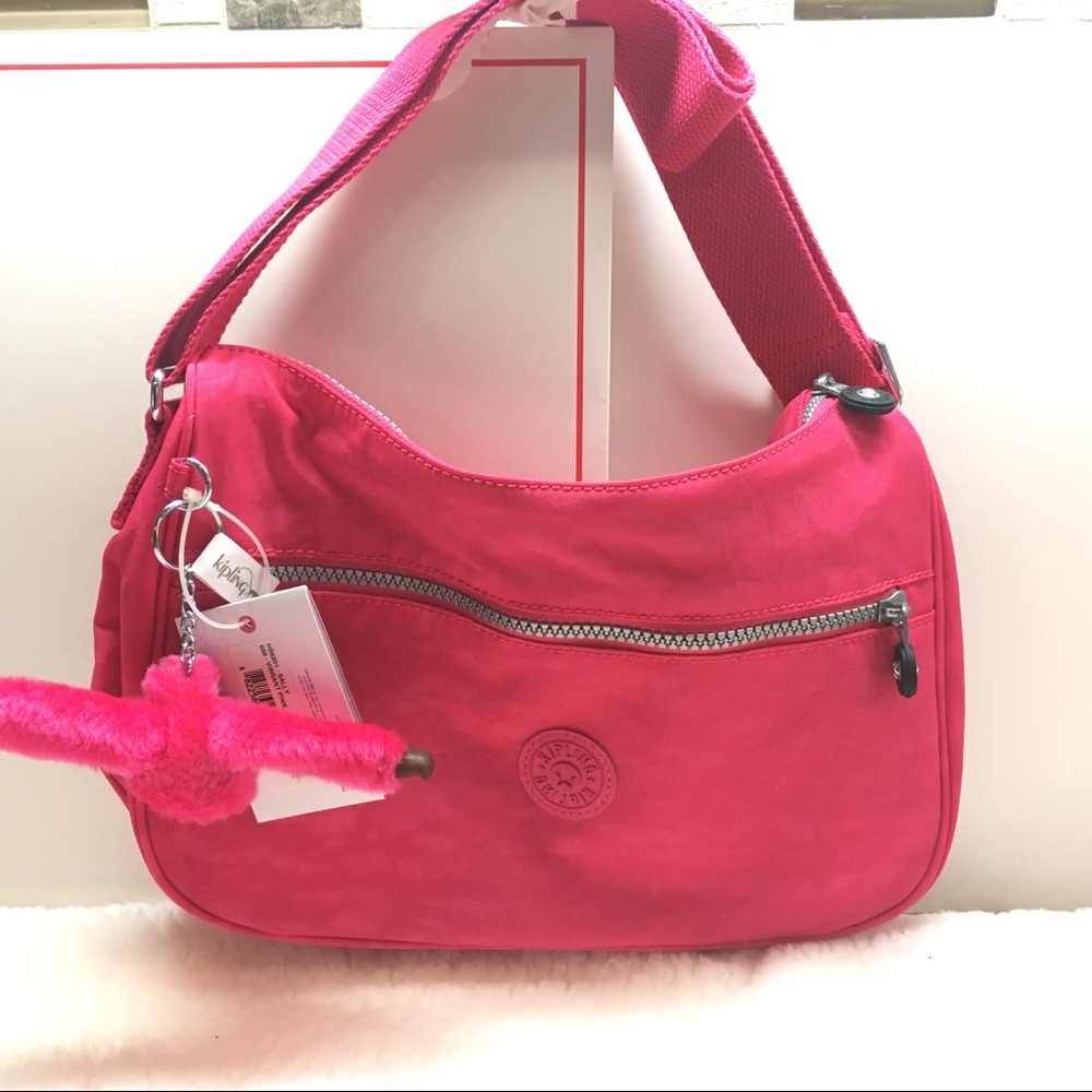 Kipling Sally shoulder/Crossbody Vibrant Pink NEW