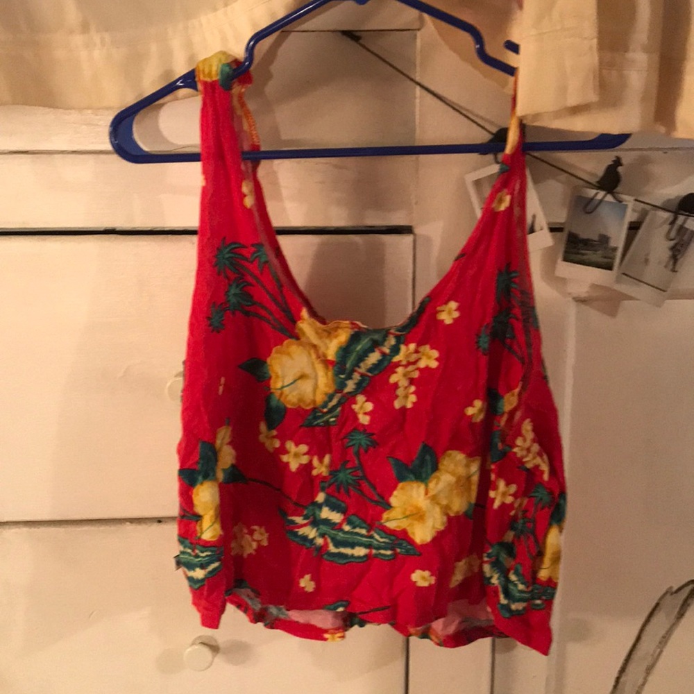 Urban Outfitters Hawaiian Cropped Tank