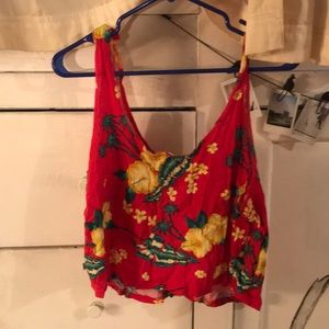 Urban Outfitters Hawaiian Cropped Tank