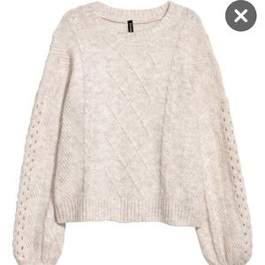 NWT H&M cable knit sweater