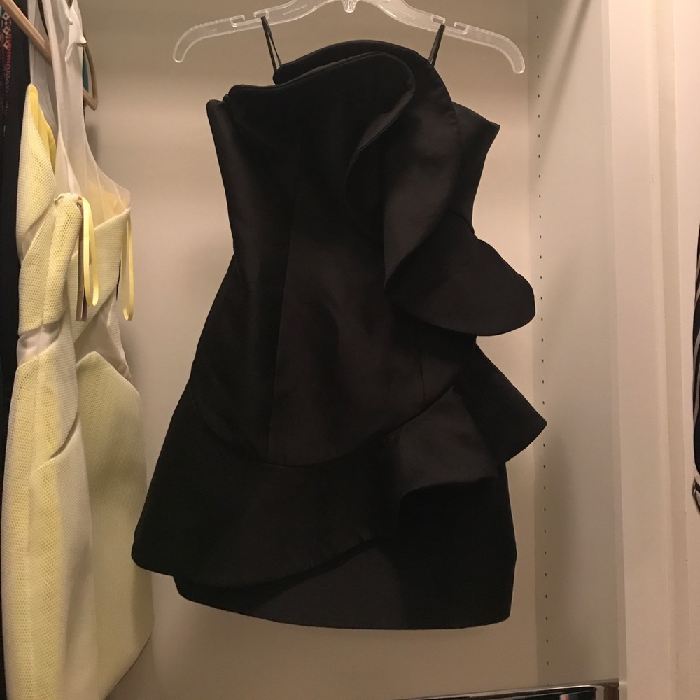 QUICK SALE! keepsake black ruffle dress