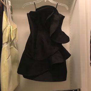 QUICK SALE! keepsake black ruffle dress