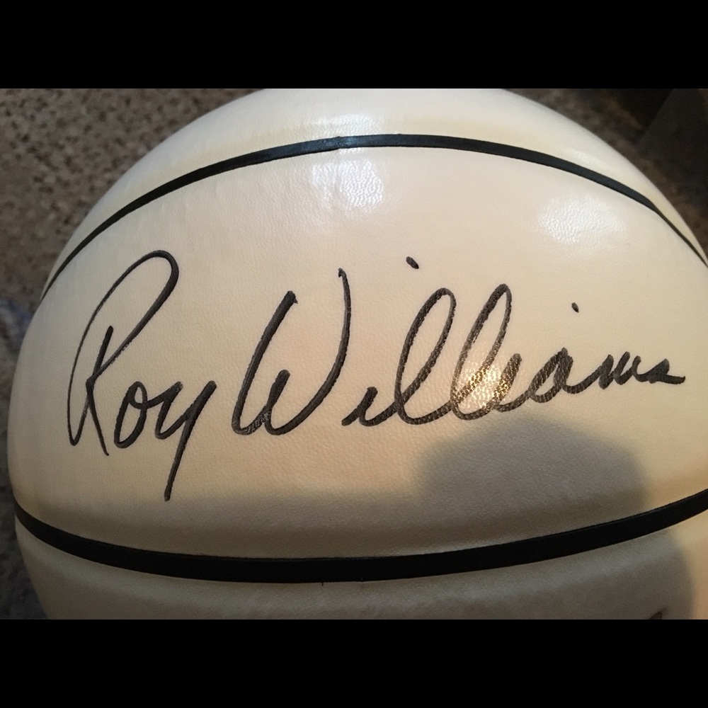 Roy Williams Signed UNC Basketball OBO