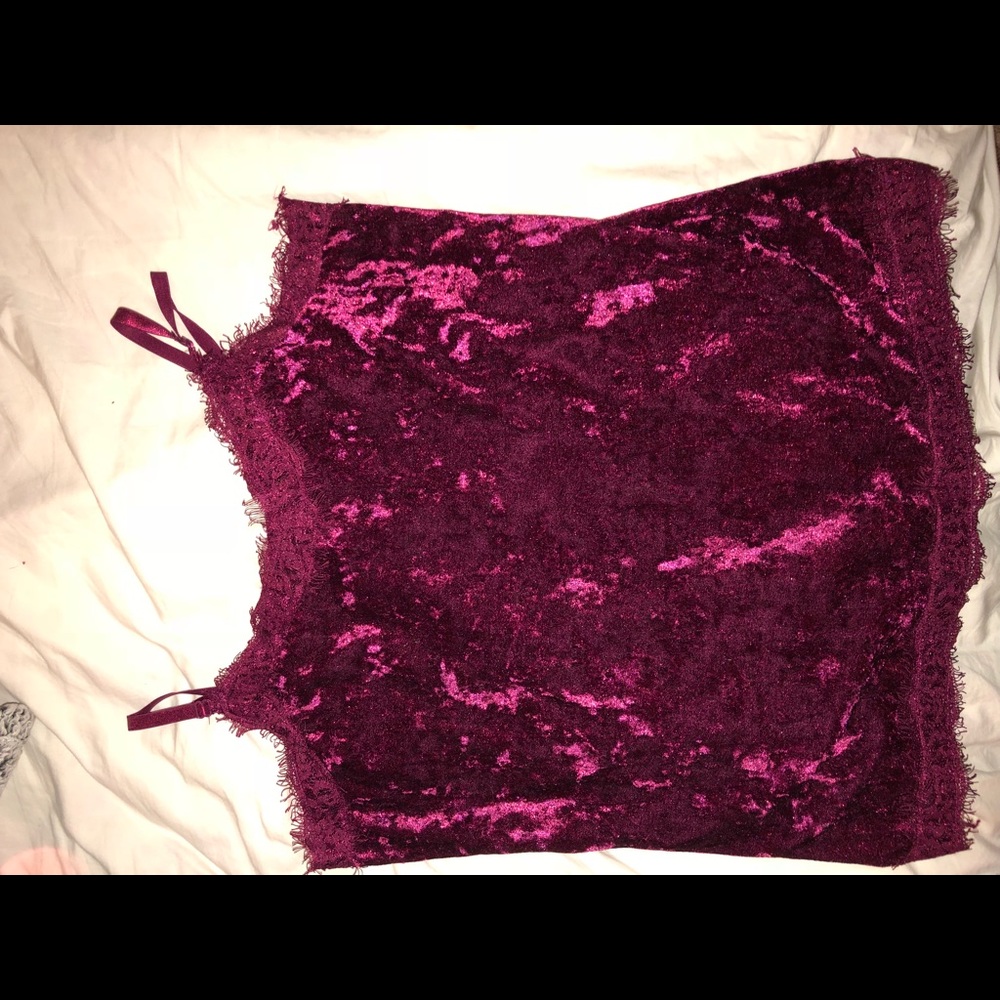 Velvet tank top