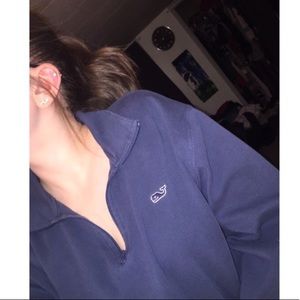 Navy Vineyard Vines half-zip