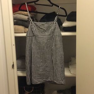 Cooperative Straight-Neck Gingham Dress (UO)
