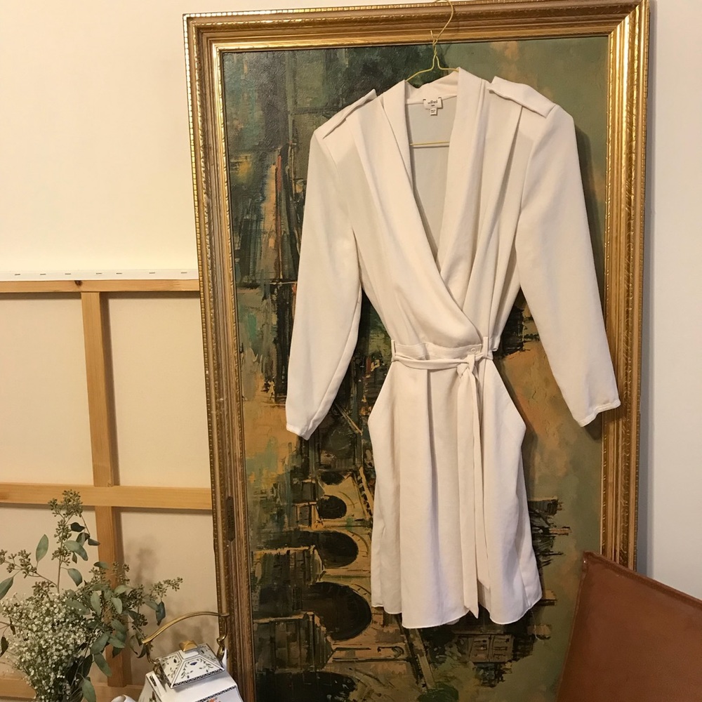 Wilfred crepe wrap dress