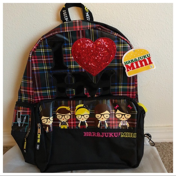 Harajuku mini Messenger bag New with tags Multiple compartments school bag