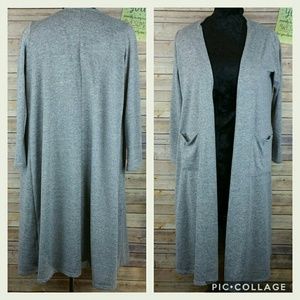 Lularoe Sarah cardigan Size Medium in gray