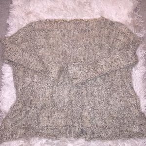 Boohoo sparkle sweater with cold chain detail