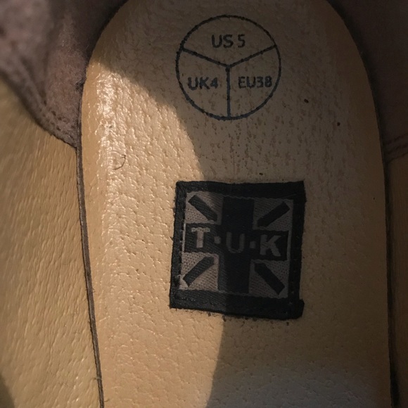 Vintage Rare TUK creepers black and white platform - Picture 3 of 6